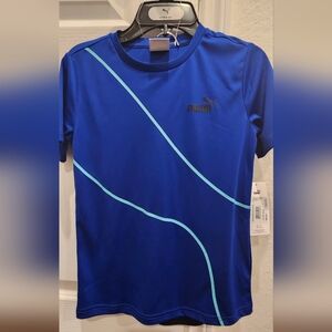 Puma Boy's Royal/Black Short Set Size Small (8) NWT